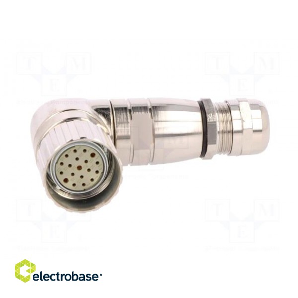 Connector: M23 | plug | PIN: 19(3+16) | female | soldering | for cable image 9
