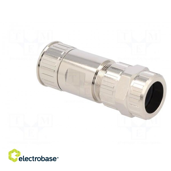 Connector: M23 | plug | PIN: 6 | female | crimped | for cable | straight paveikslėlis 4