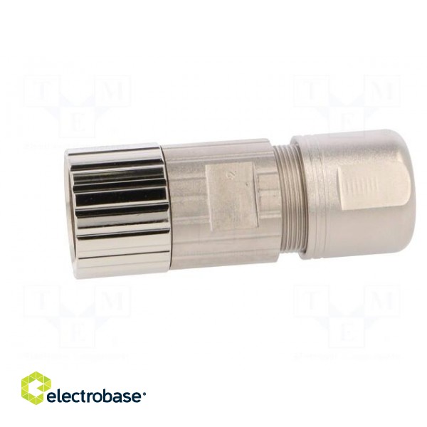 Connector: M23 | plug | PIN: 6 | female | crimped | for cable | straight фото 3