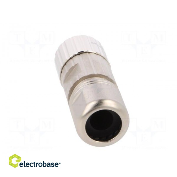 Connector: M23 | plug | PIN: 6 | female | crimped | for cable | straight image 5