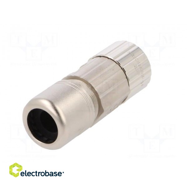 Connector: M23 | plug | PIN: 6 | female | crimped | for cable | straight image 6