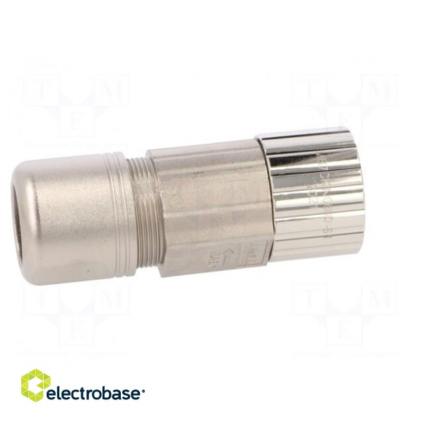 Connector: M23 | plug | PIN: 6 | female | crimped | for cable | straight paveikslėlis 7