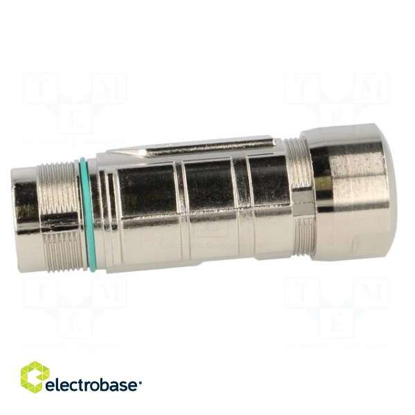 Connector: M23 | plug | PIN: 6 | male | crimped | for cable | straight | 25A фото 3