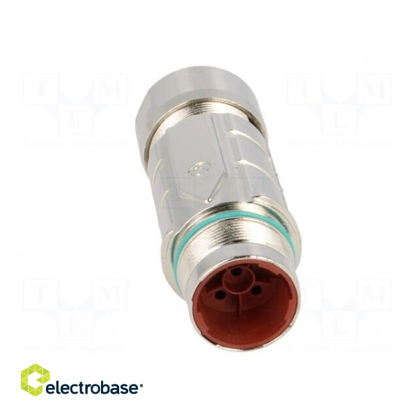 Connector: M23 | plug | PIN: 6 | male | crimped | for cable | straight | 25A фото 9