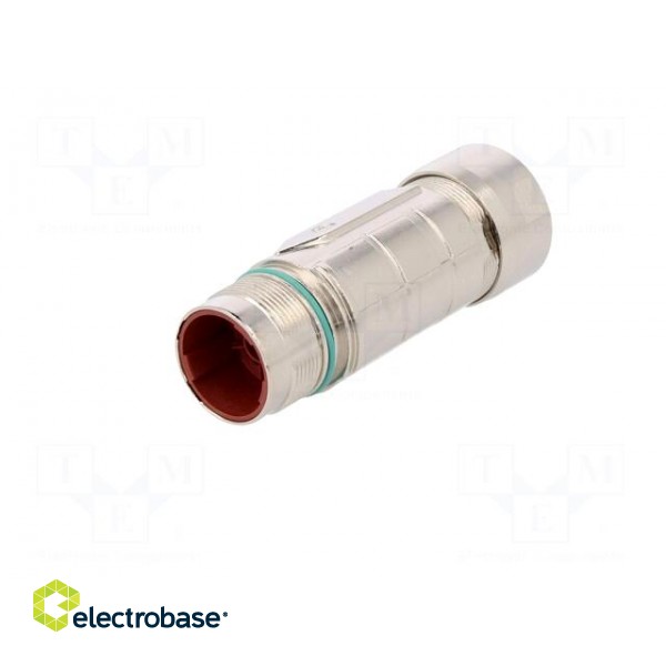 Connector: M23 | plug | PIN: 6 | male | crimped | for cable | straight | 25A image 2