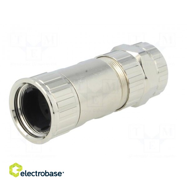 Connector: M23 | plug | PIN: 6 | male | crimped | for cable | straight | 28A paveikslėlis 2