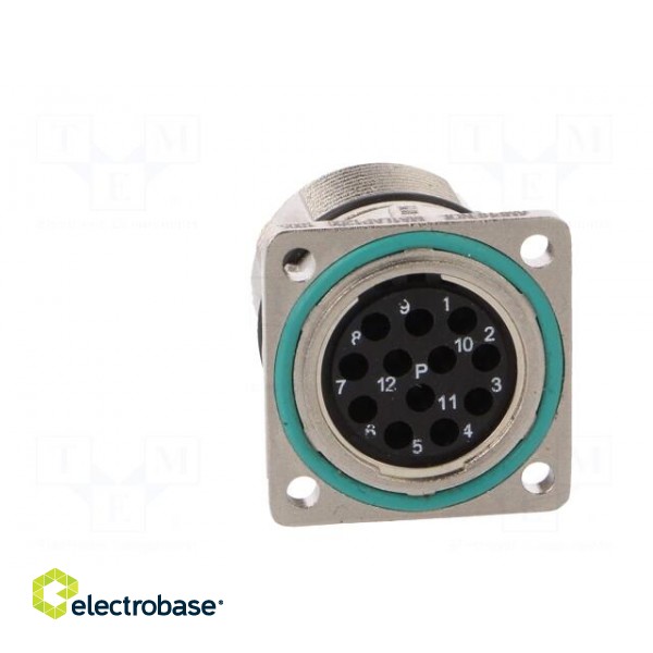 Connector: M23 | socket | PIN: 12 | female | crimped | straight | 10A | IP67 фото 5