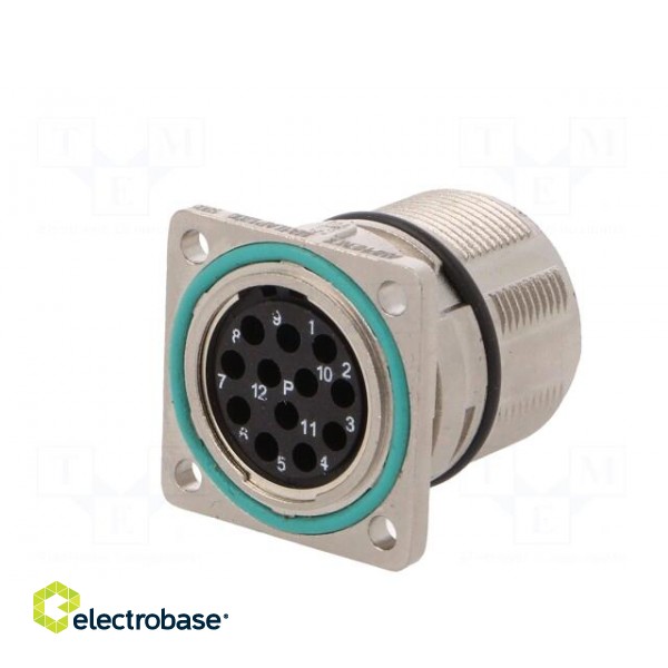 Connector: M23 | socket | PIN: 12 | female | crimped | straight | 10A | IP67 фото 6
