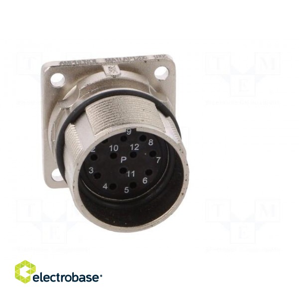 Connector: M23 | socket | PIN: 12 | female | crimped | straight | 10A | IP67 image 9