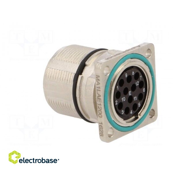 Connector: M23 | socket | PIN: 12 | male | crimped | straight | 10A | IP67 paveikslėlis 4