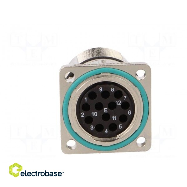 Connector: M23 | socket | PIN: 12 | male | crimped | straight | 10A | IP67 paveikslėlis 5