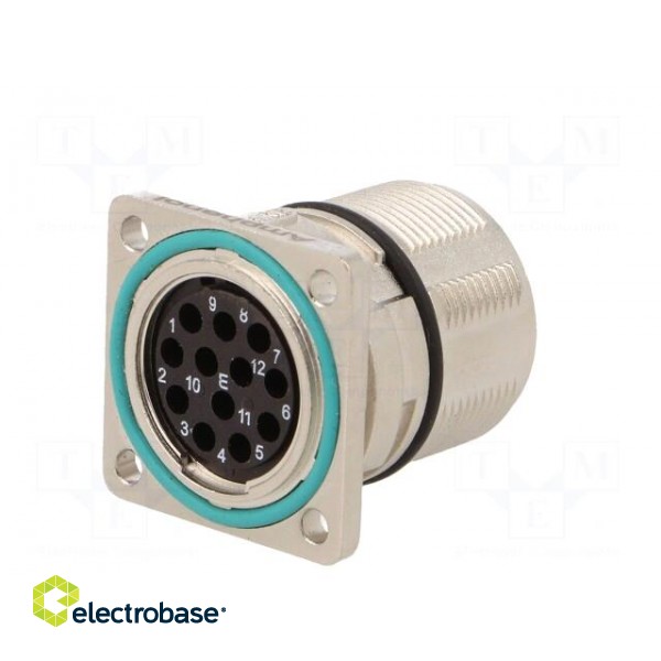 Connector: M23 | socket | PIN: 12 | male | crimped | straight | 10A | IP67 image 6