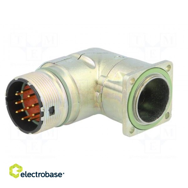 Connector: M23 | socket | PIN: 12 | male | soldering | angled 90° | 7A image 2