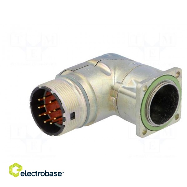 Connector: M23 | socket | PIN: 12 | male | soldering | angled 90° | 7A image 2