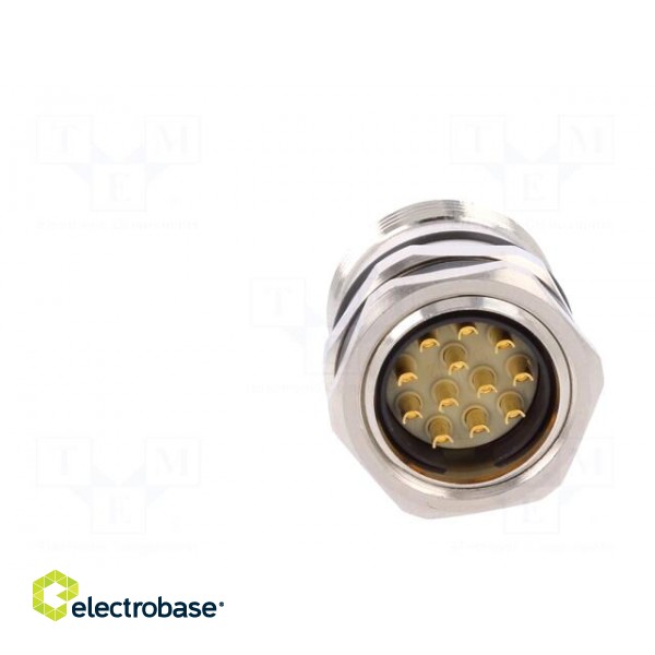 Connector: M23 | socket | PIN: 12 | male | soldering | straight | 8A | IP67 image 5