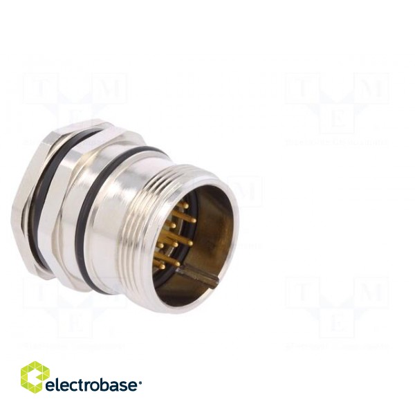 Connector: M23 | socket | PIN: 12 | male | soldering | straight | 8A | IP67 фото 8