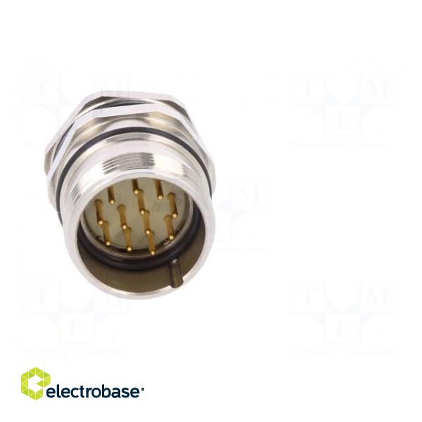 Connector: M23 | socket | PIN: 12 | male | soldering | straight | 8A | IP67 image 9