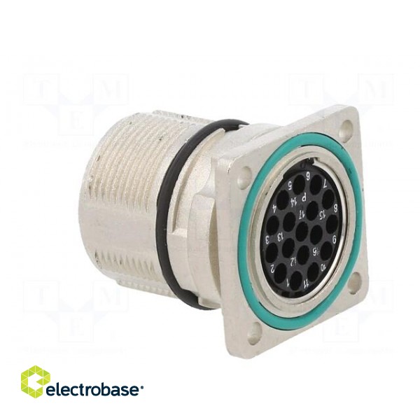 Connector: M23 | socket | PIN: 17 | female | crimped | straight | 9A | IP67 image 8