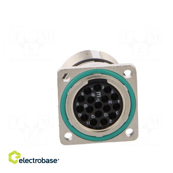 Connector: M23 | socket | PIN: 17 | male | crimped | straight | 9A | IP67 image 5