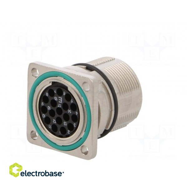 Connector: M23 | socket | PIN: 17 | male | crimped | straight | 9A | IP67 paveikslėlis 6