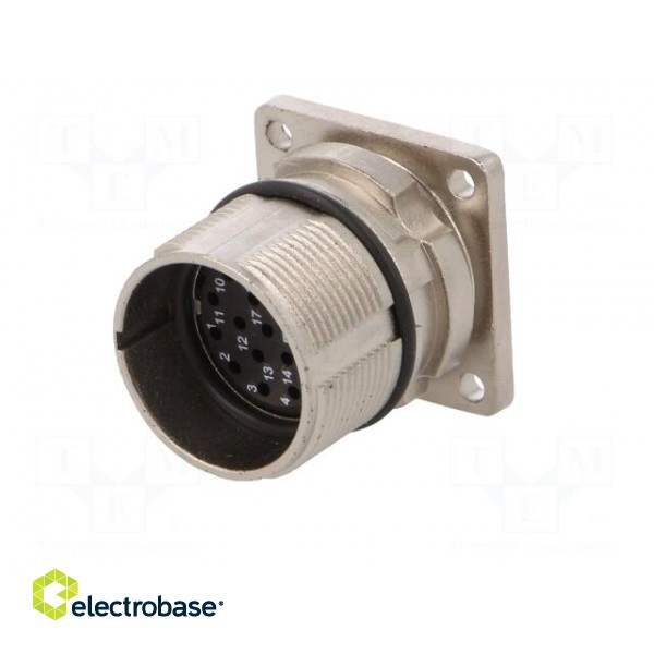 Connector: M23 | socket | PIN: 17 | male | crimped | straight | 9A | IP67 paveikslėlis 2