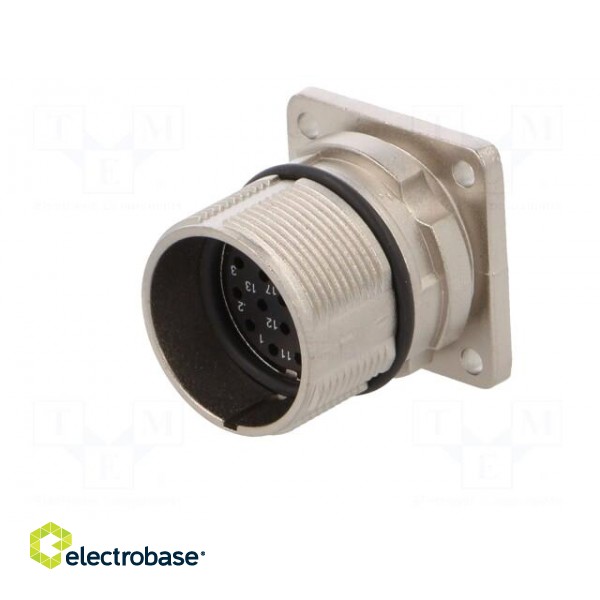 Connector: M23 | socket | PIN: 17 | male | crimped | straight | 9A | IP67 image 2