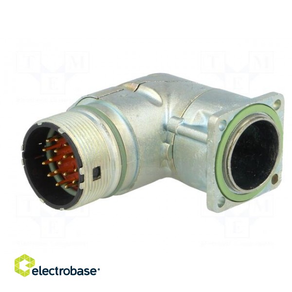 Connector: M23 | socket | PIN: 17 | male | soldering | angled 90° | 7A image 2