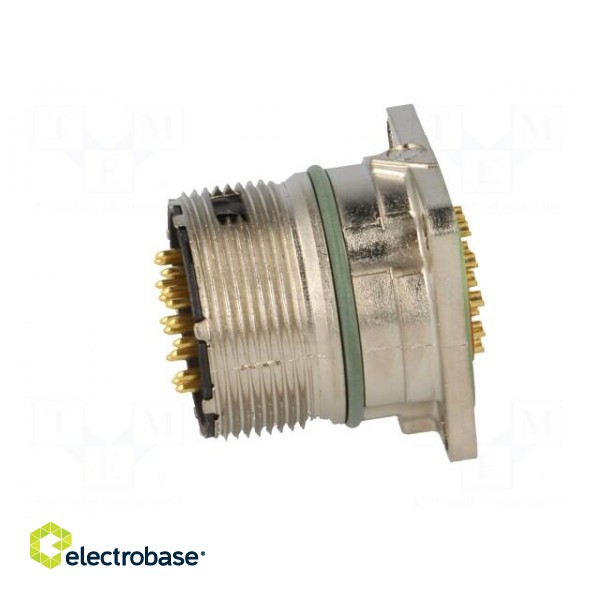 Connector: M23 | socket | PIN: 17 | male | soldering | straight | 7A | IP68 paveikslėlis 3