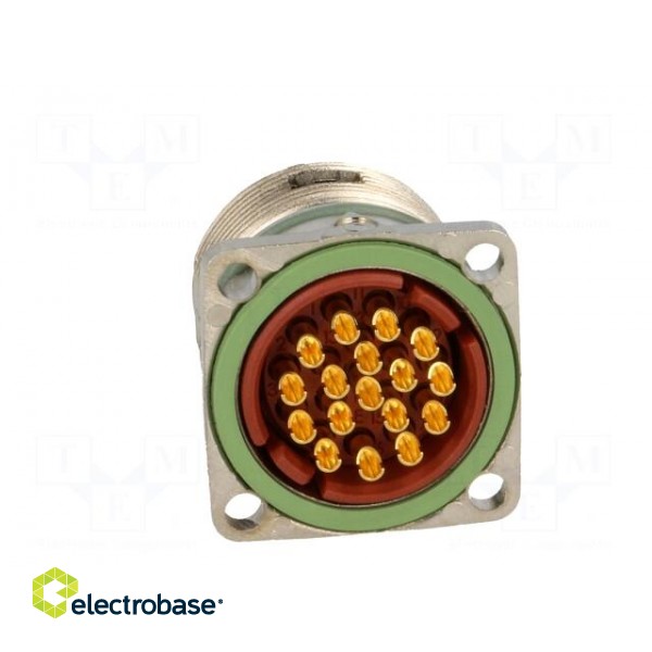 Connector: M23 | socket | PIN: 17 | male | soldering | straight | 7A | IP68 image 5
