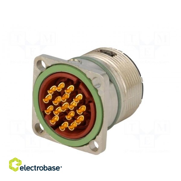 Connector: M23 | socket | PIN: 17 | male | soldering | straight | 7A | IP68 paveikslėlis 6
