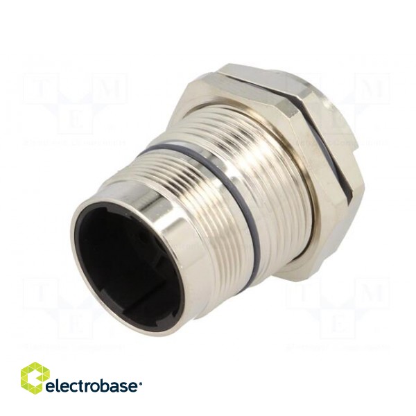 Connector: M23 | socket | PIN: 6 | male | crimped | 28A | shielded | IP67 image 2