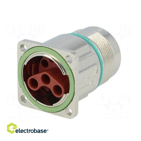 Connector: M23 | socket | PIN: 8(4+4) | male | crimped | straight | IP68 фото 6