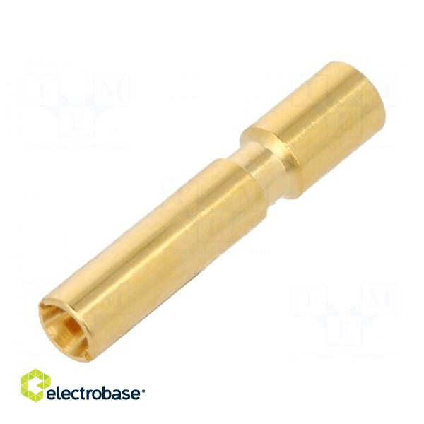 Contact | female | 0.75÷2.5mm2 | gold-plated | crimped | for cable