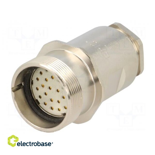 Connector: M27 | ZYLIN | plug | female | soldering | for cable | PIN: 26 image 1