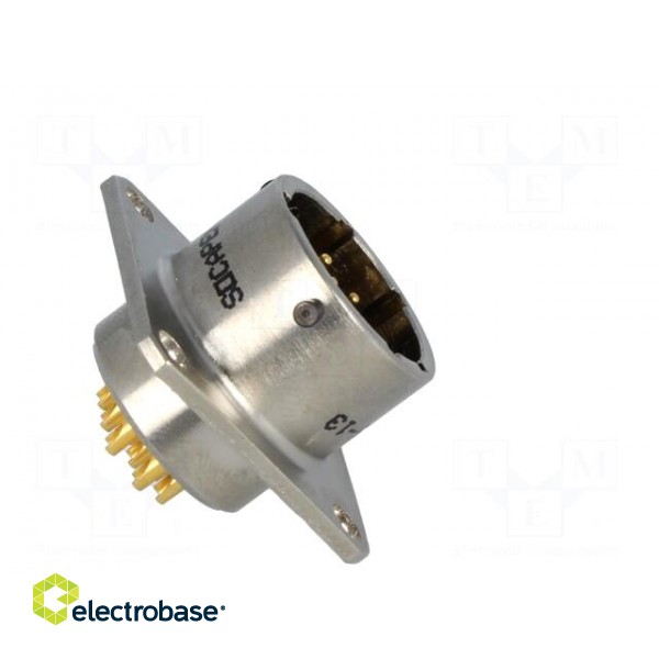 Connector: circular | socket | PIN: 10 | male | soldering | PT/451 | 600V image 7