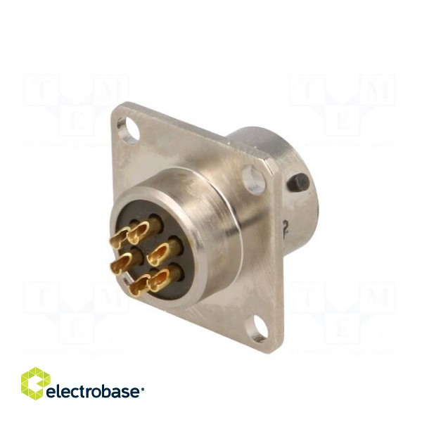 Connector: circular | socket | PIN: 6 | female | soldering | PT/451 | 600V image 6