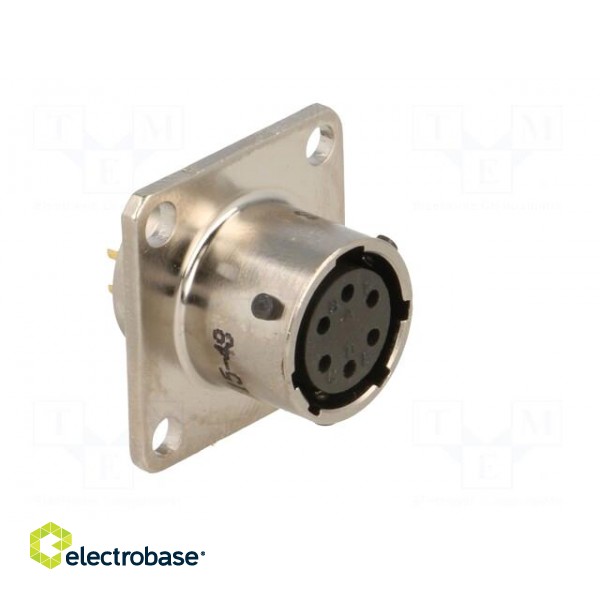 Connector: circular | socket | PIN: 6 | female | soldering | PT/451 | 600V image 8