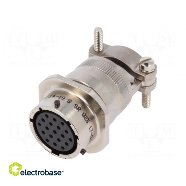Connector: circular | PT | plug | female | PIN: 19 | with cable clamp image 1