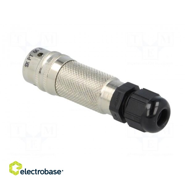 Connector: circular | PT | plug | male | PIN: 3 | with cable gland | 7.5A image 4