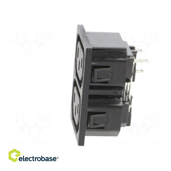 Connector: AC supply | female | socket | 250VAC | 10A | max.1.5mm image 3