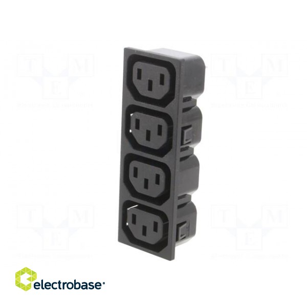 Connector: AC supply | female | socket | 250VAC | 10A | max.1.5mm фото 2