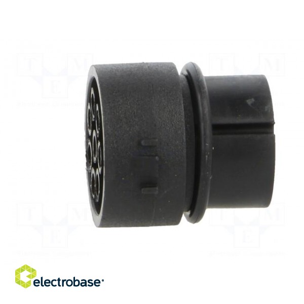 Connector: circular | contact insert | female | PIN: 8 | w/o contacts фото 3