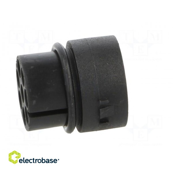 Connector: circular | contact insert | female | PIN: 8 | w/o contacts image 7