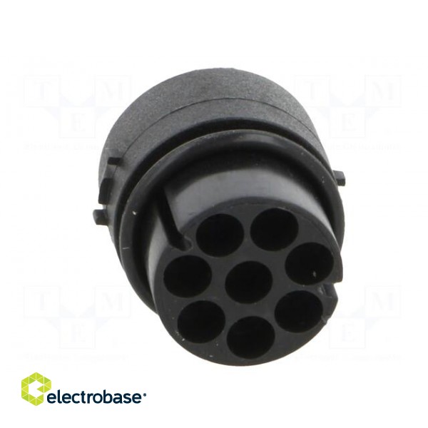 Connector: circular | contact insert | female | PIN: 8 | w/o contacts image 5
