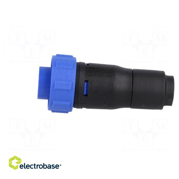 Connector: circular | plug | female | PIN: 10 | w/o contacts | for cable paveikslėlis 2