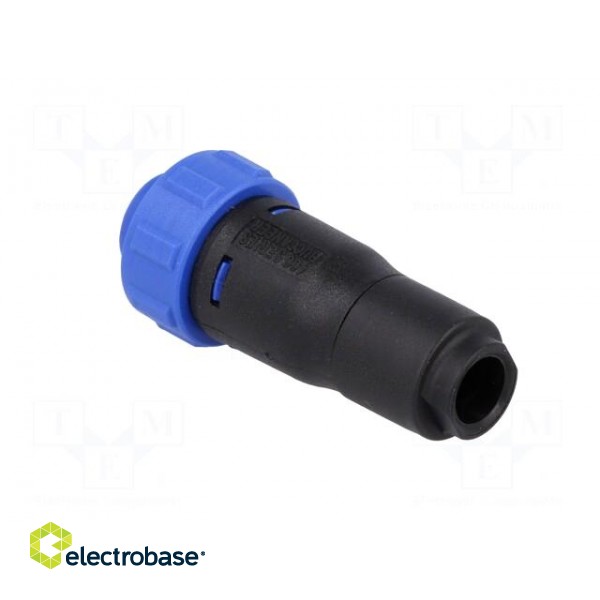 Connector: circular | plug | female | PIN: 10 | w/o contacts | for cable paveikslėlis 4