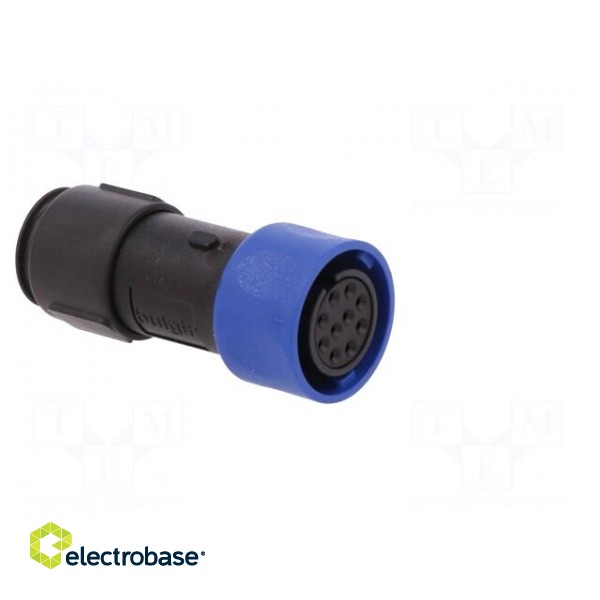 Connector: circular | plug | female | PIN: 10 | w/o contacts | for cable фото 9