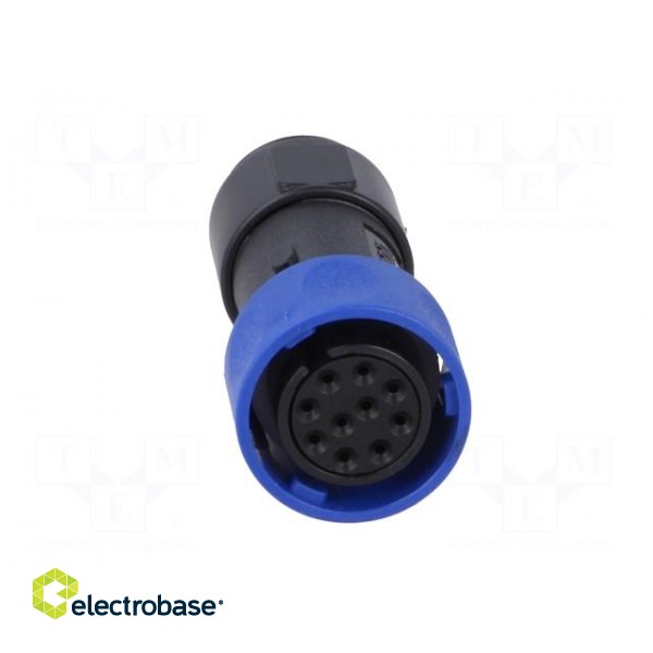 Connector: circular | plug | female | PIN: 10 | w/o contacts | for cable paveikslėlis 5