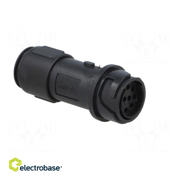 Connector: circular | plug | female | PIN: 10 | w/o contacts | for cable фото 8