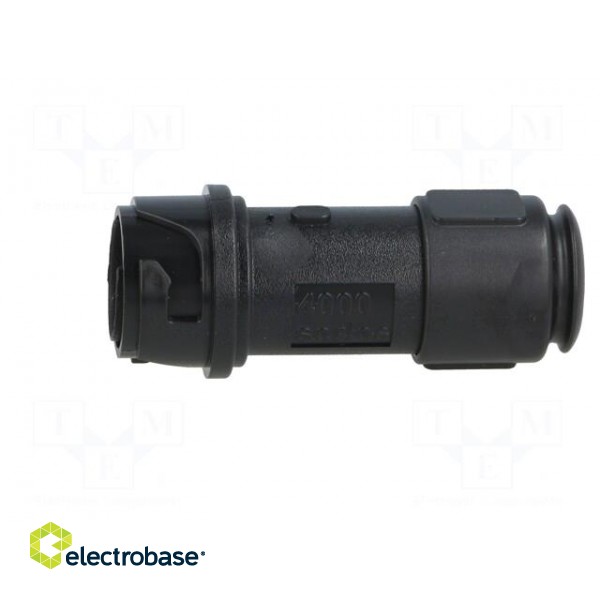 Connector: circular | plug | female | PIN: 10 | w/o contacts | for cable image 1